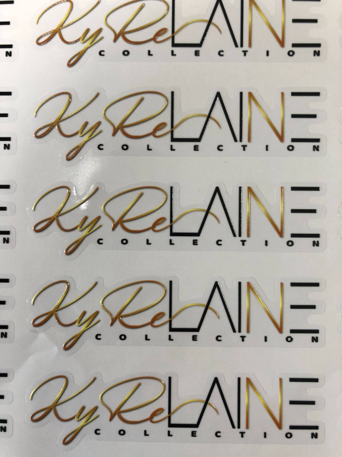 Custom CLEAR stickers transparent labels custom artwork print white ink