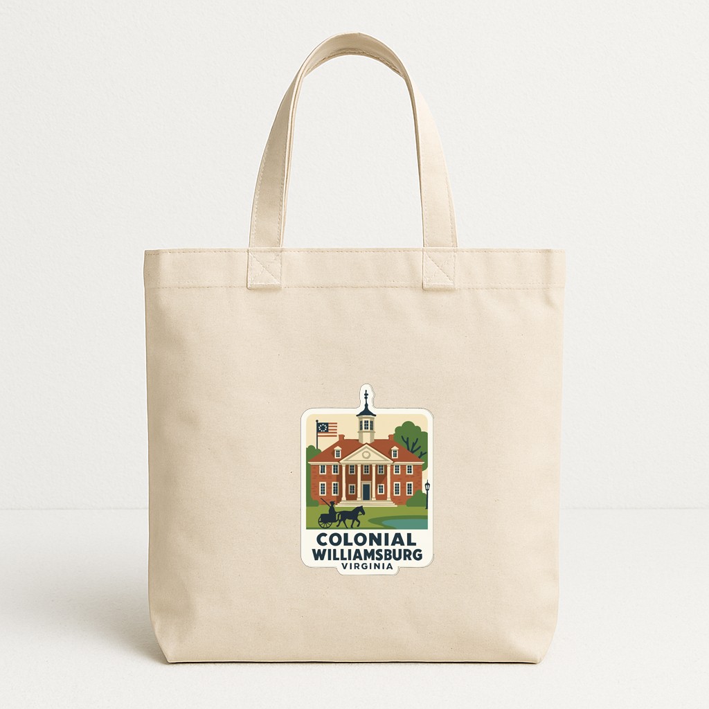 Colonial Williamsburg Virginia Iron On Heat Transfer Vinyl HTV Die-Cut Symbolic