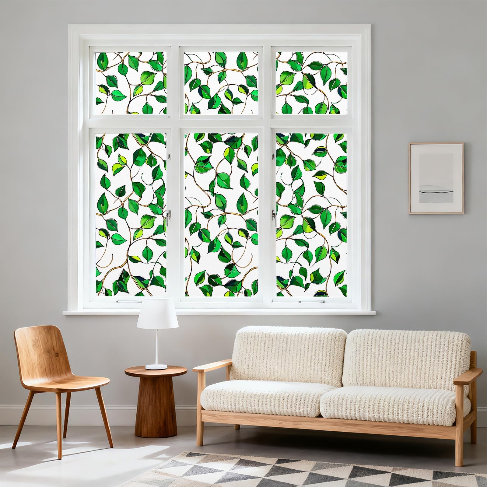 Kromapolis Privacy Window Film Frosted Glass Static Cling, Front Door Heat UV…