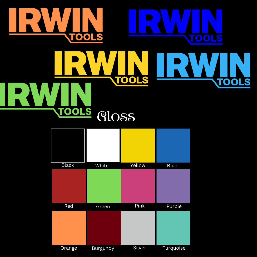 Irwin Tools Sticker – Pliers, Drill Bit, Hole Saw, Multiple Sizes, USA Made