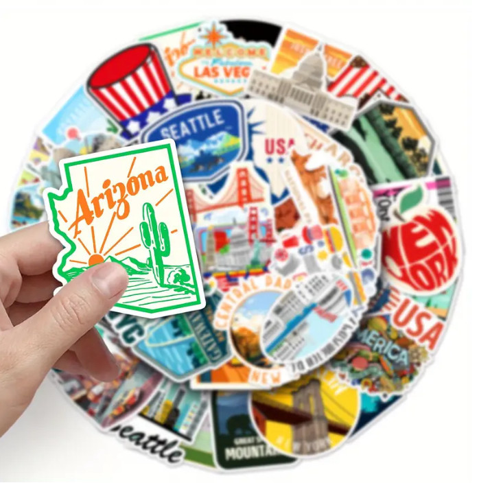 America Themed Vinyl Stickers – Select A Sticker – BUY2GET4FREE!