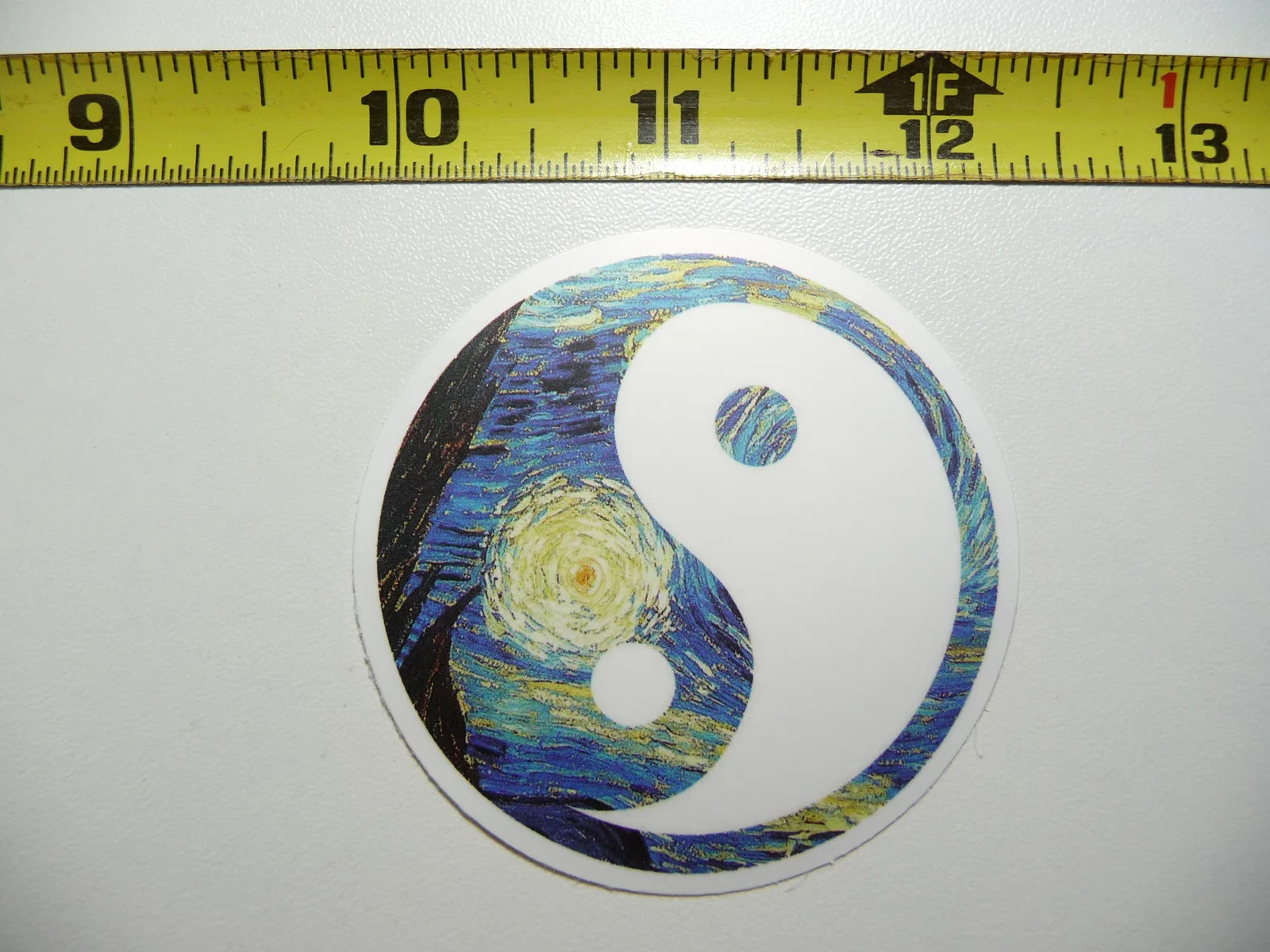 VINCENT VAN GOGH YIN TANG STARRY NIGHT SMALL STICKER DECAL CLASSIC ARTIST