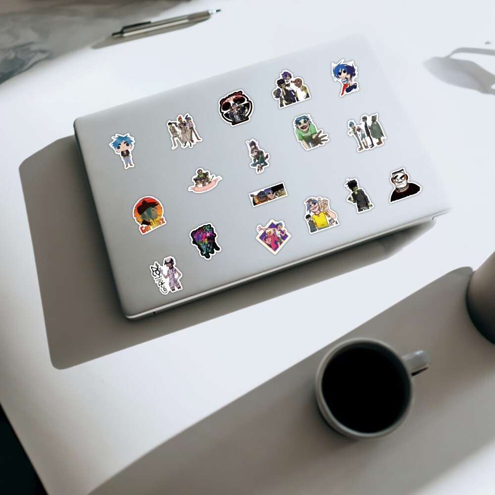 100Pcs Gorillaz Sticker for Teens Girls Scrapbooking Water Bottles Waterproof