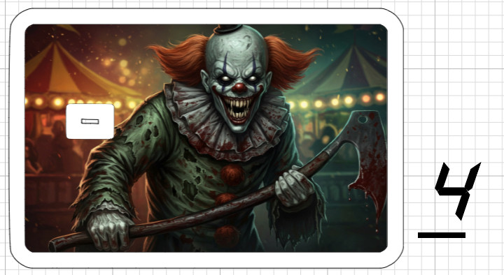 Killer Clown Credit Debit ATM Card Skin Sticker Circus Demon Evil Ghost Knife US