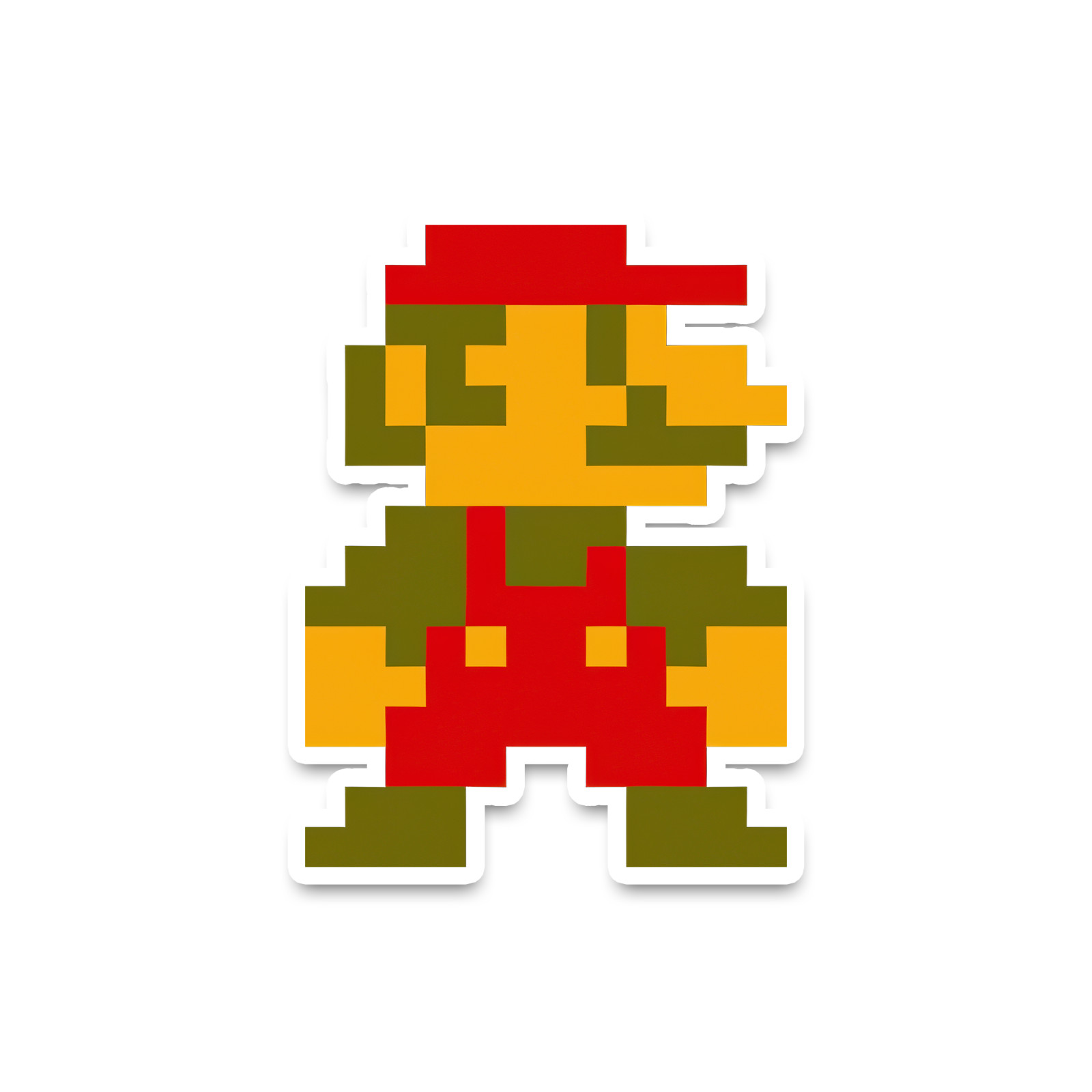 8 Bit Mario Vinyl Sticker – NES – Nintendo – Mario Bros. – Nostalgia – Retro