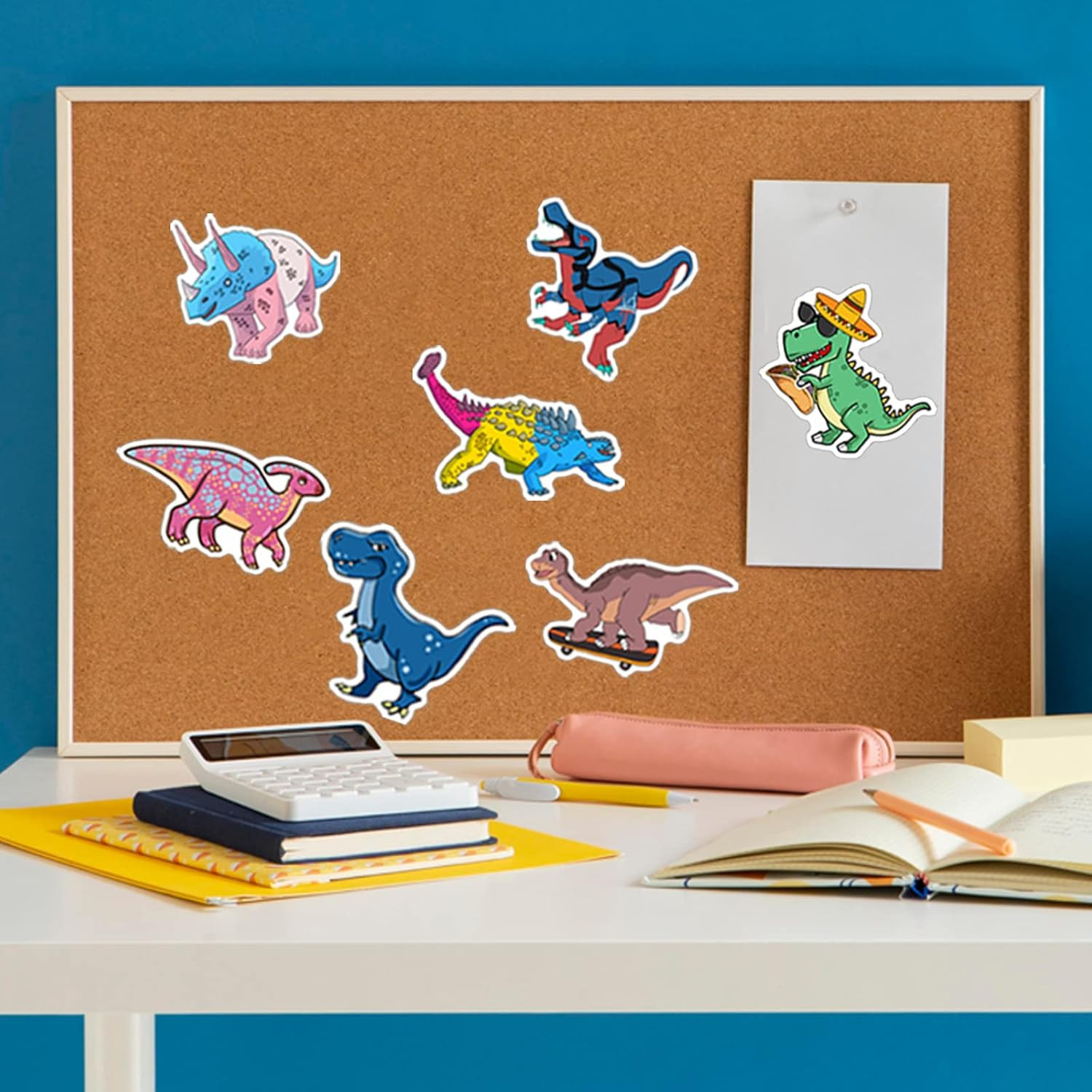 100PCS Dinosaur Stickers for Kids Waterproof Vinyl Cute Dino Party Favors Reward