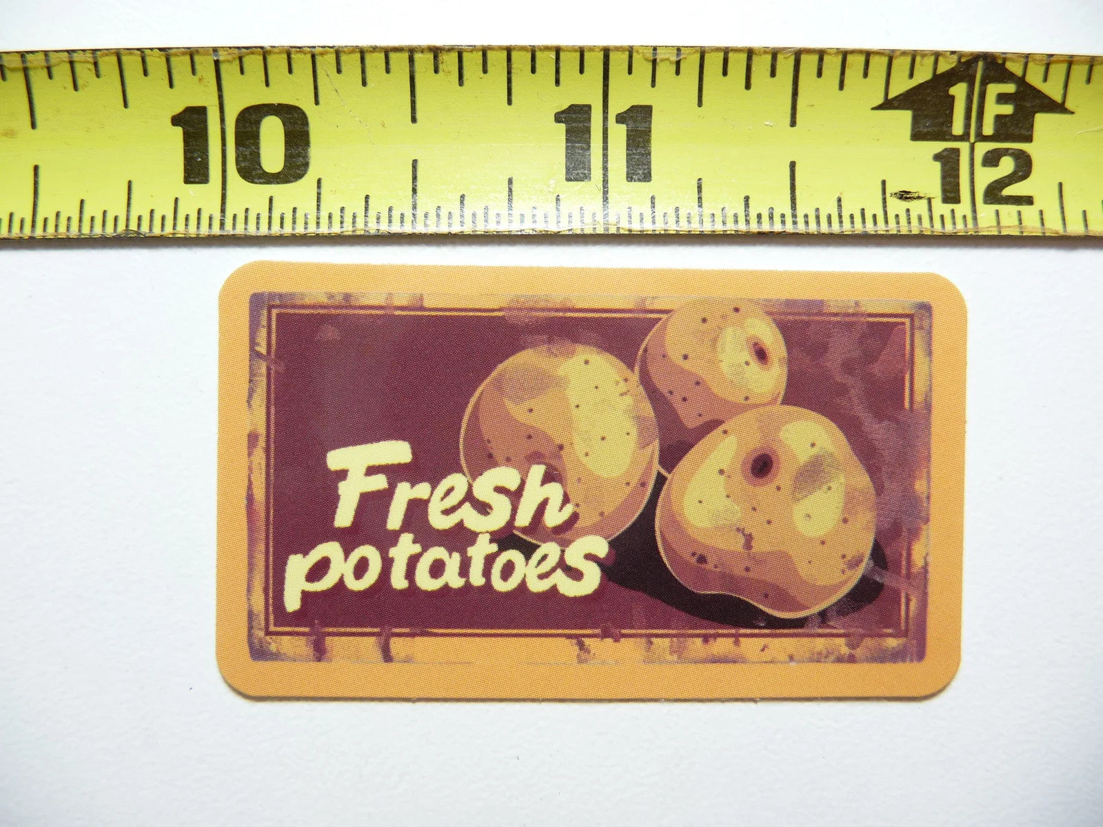 FRESH POTATOES SMALL STICKER DECAL FUN FUNNY KITCHEN ILLUSTRATIONS FOOD