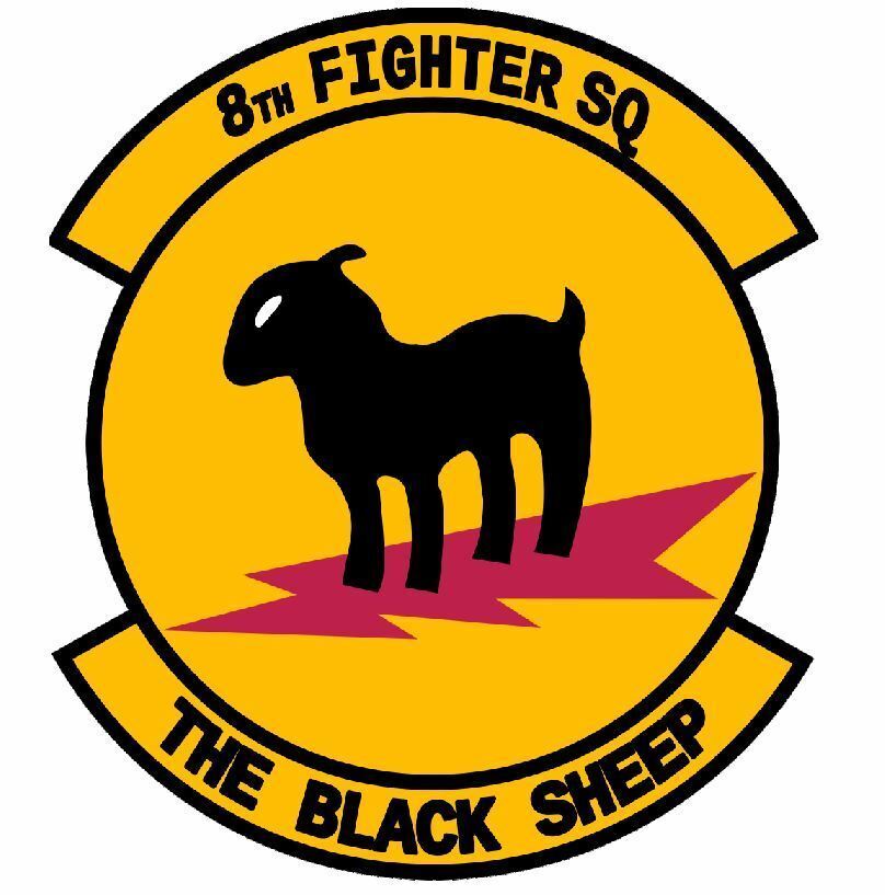 US Air Force 8th Fighter Squadron Sticker Decal M667
