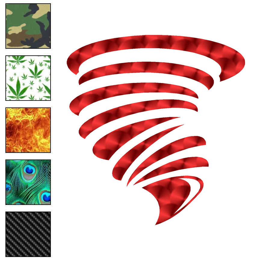 Storm Twister, Vinyl Decal Sticker, 40 Patterns & 3 Sizes, #6366