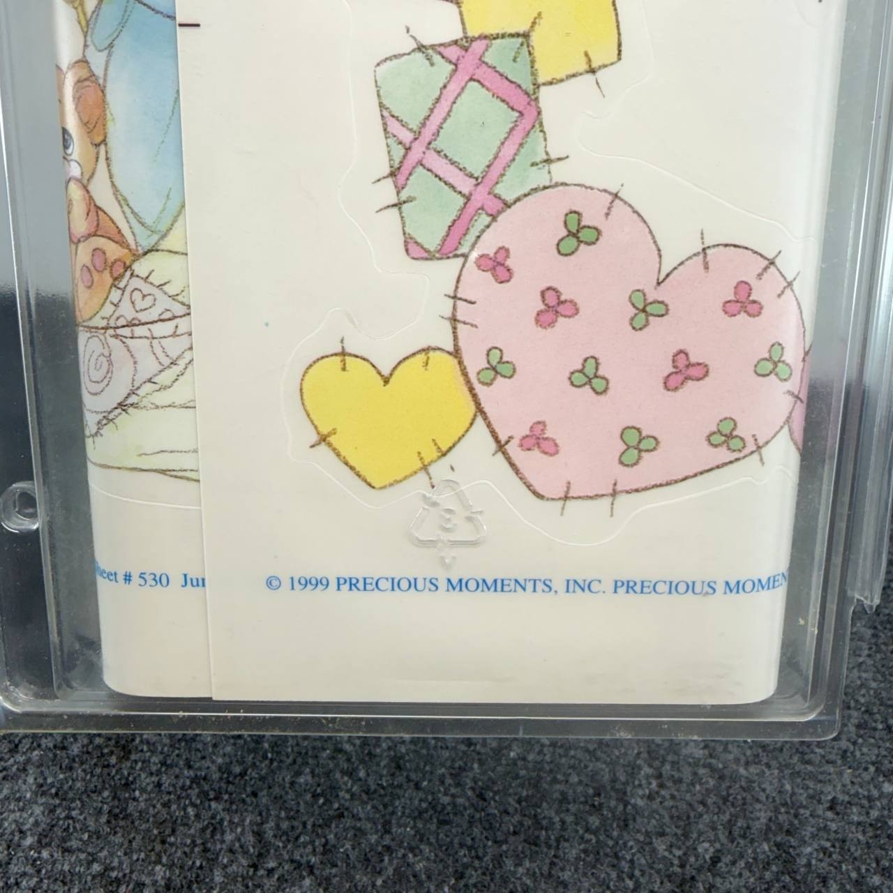 Precious Moments Priss Prints 40168 Vintage Baby Wall Decals 1999 Heart 25