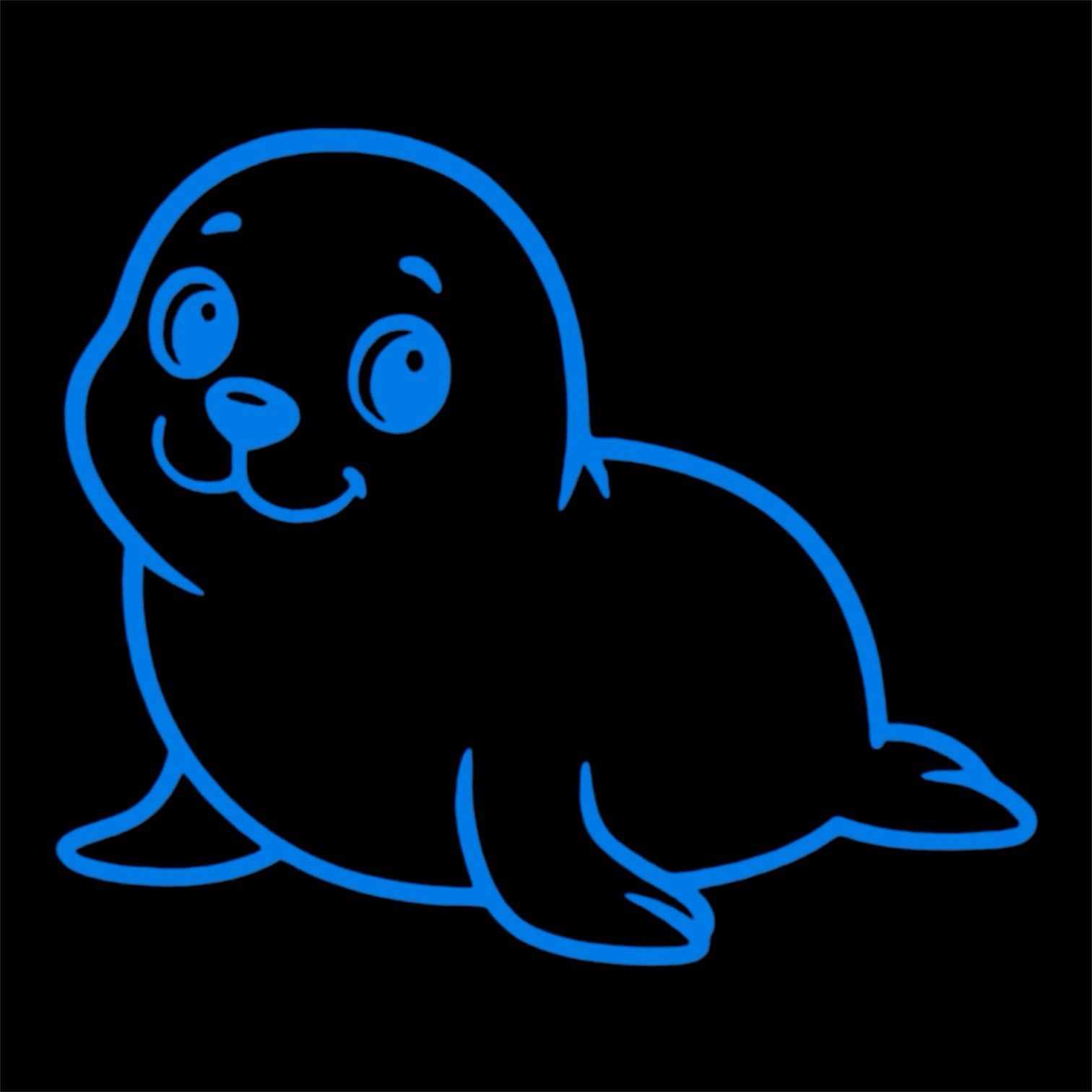 Baby Seal Decal for car Windows Laptops most Smooth Surfaces