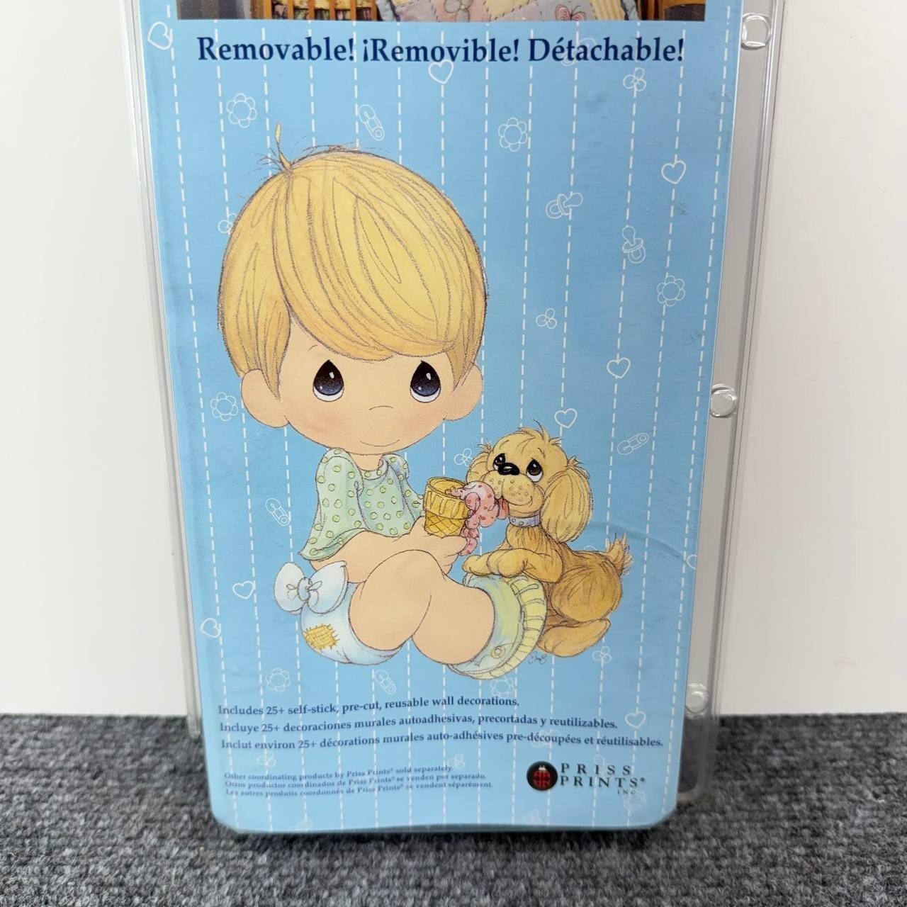 Precious Moments Priss Prints 40168 Vintage Baby Wall Decals 1999 Heart 25