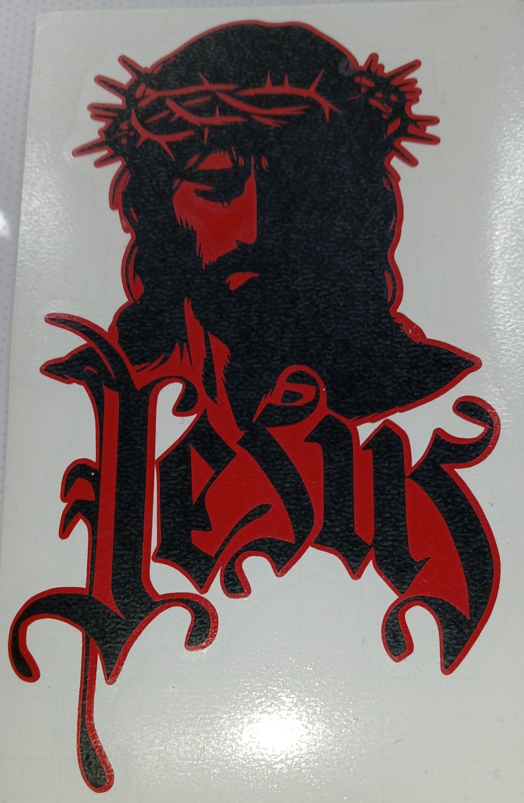 Jesus Christ Vinyl Decal Sticker NEW Size 5.5 Inch x 3 Inch Waterproof Sticker.