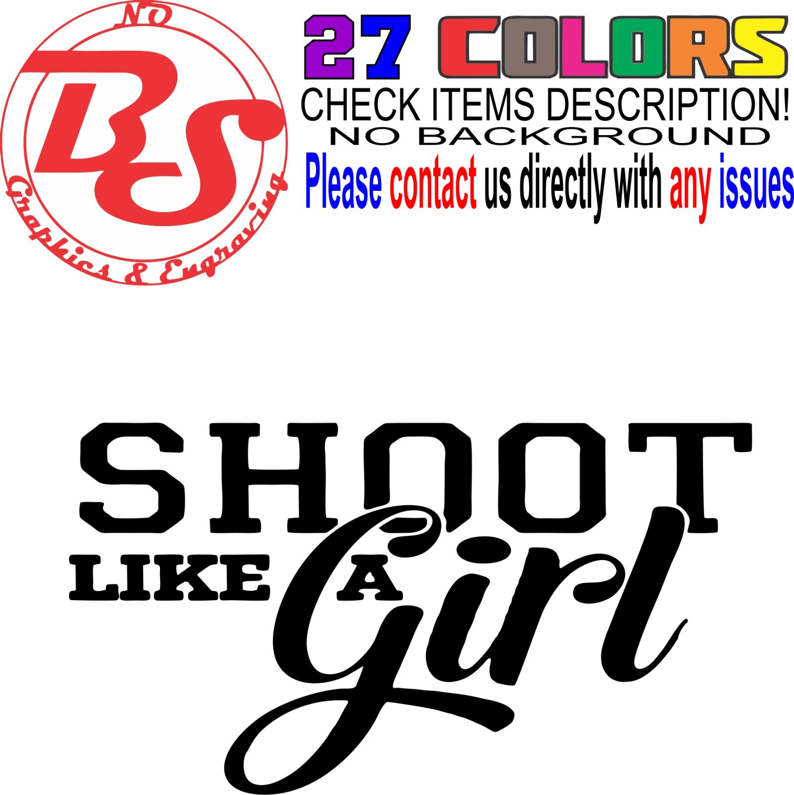 6" 2A Girl Power Vinyl Decal AR15 Pistol Sticker Gun AK47 Mom Female Woman noBS