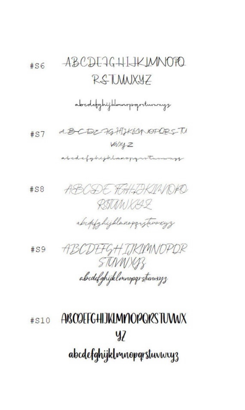 Custom Text Vinyl Lettering Sticker Decal Personalized Script Fonts In Chrome