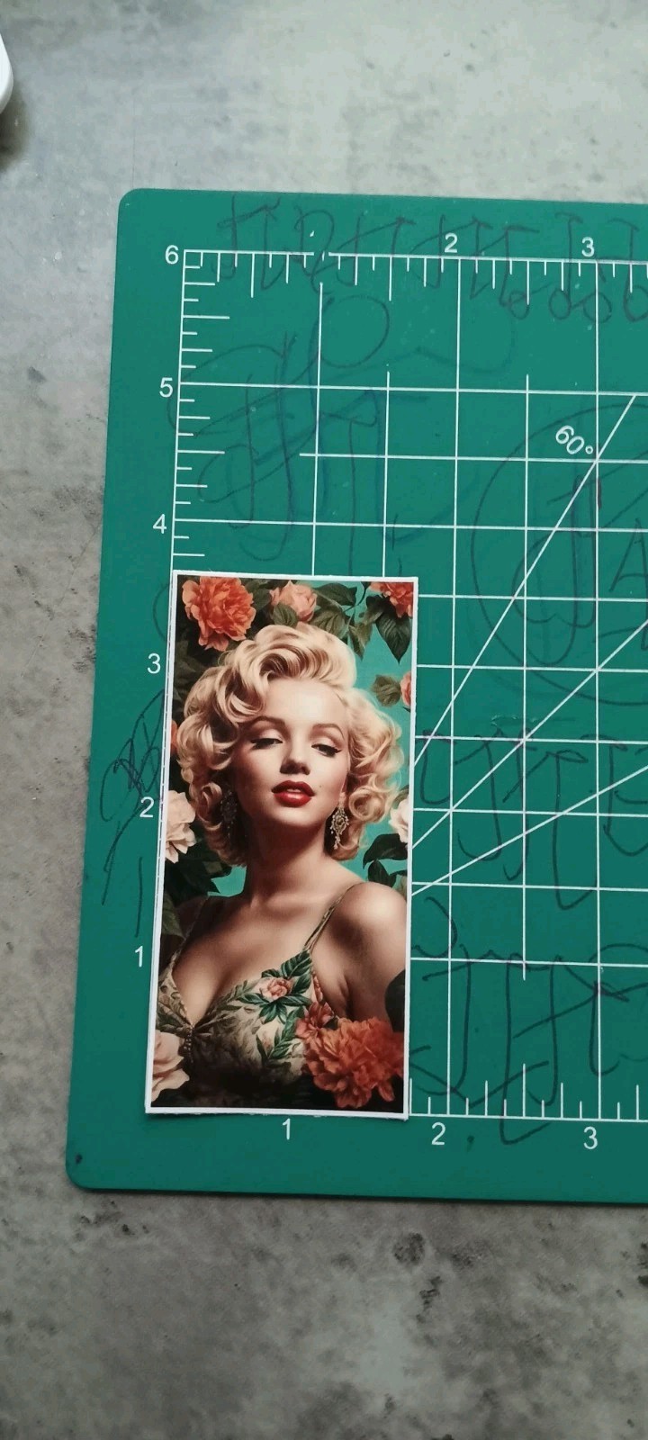 MARILYN MONROE VYNIL STICKER 3X2