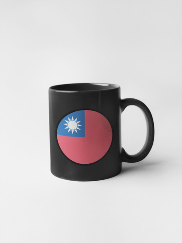 Taiwan Flag Circle Sticker Decal