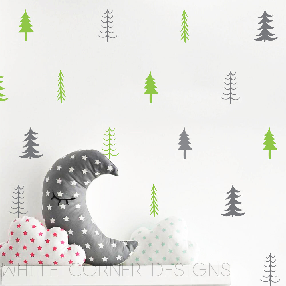Tree Wall Decals – Multi-Colored Wall Decals, Nursery Decals, Unique Wall Decor