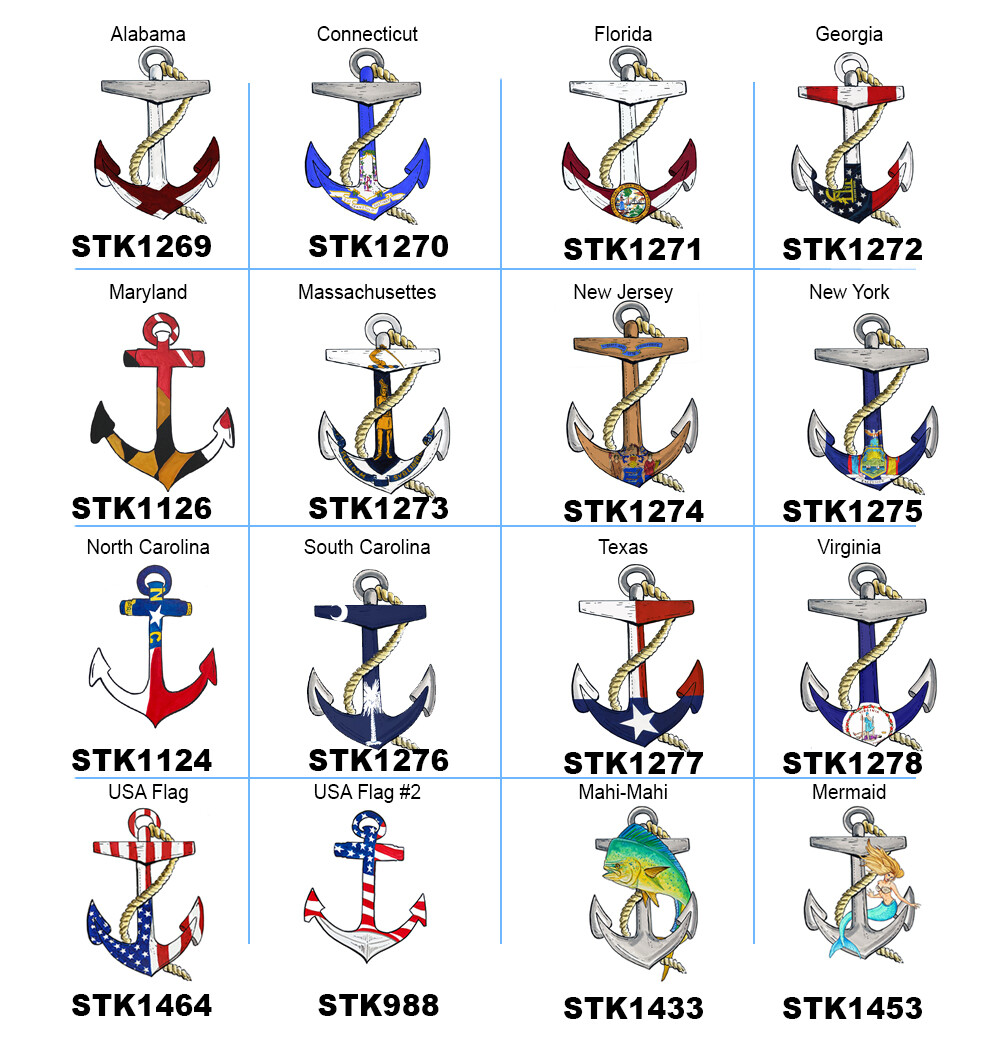 ANCHOR Vinyl Decal Car Boat Window Bumper Laptop Glass
