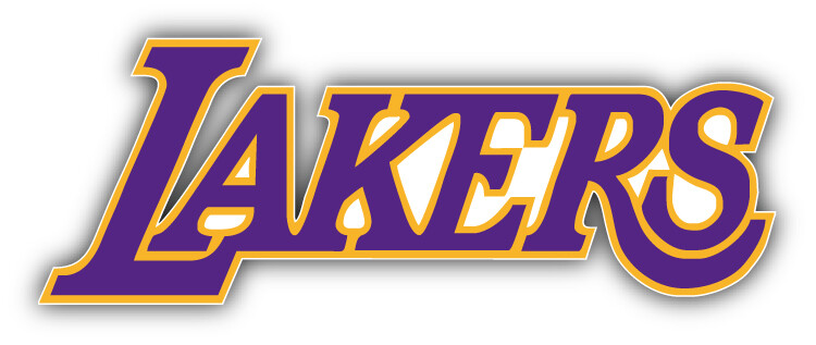 Los Angeles Lakers NBA Basketball Sport Logo Car Bumper Sticker Decal "SIZES"