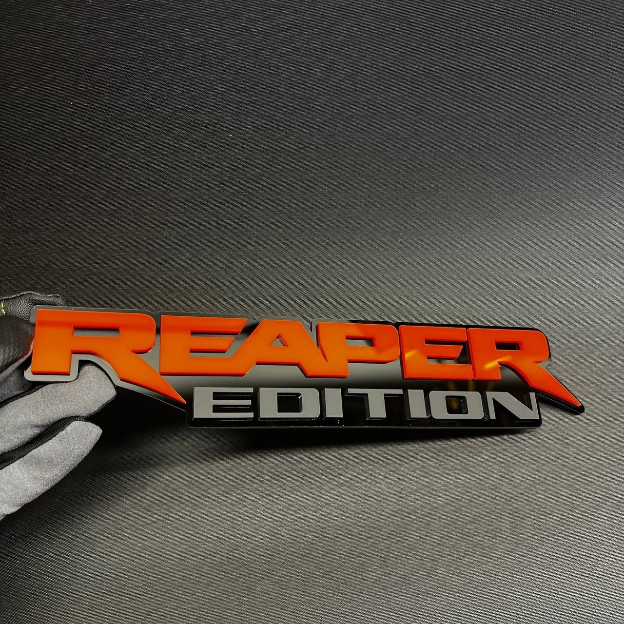 1PC REAPER EDITION Custom 3D Text Car Badge Fender Emblem Tailgate Toolbox Decal