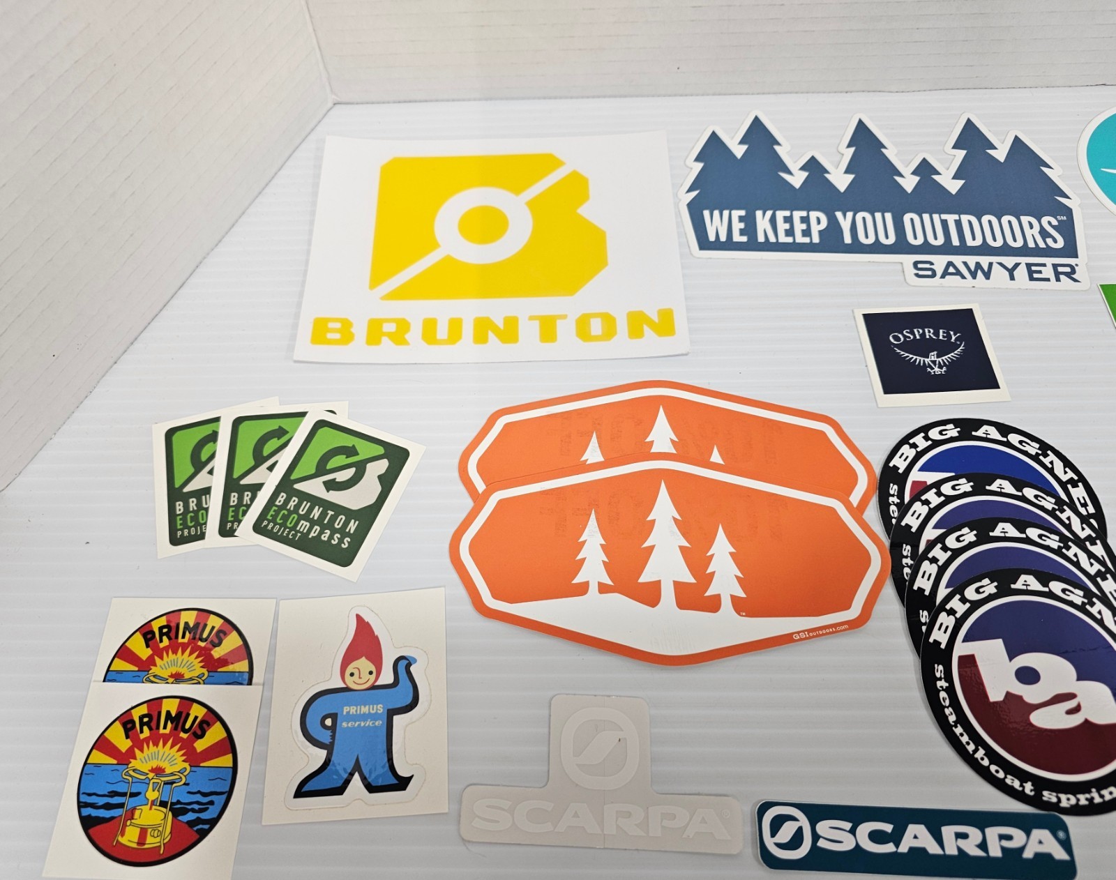 Outdoor Hiking & Camping Sticker & Decal Lot Primus Sawyer Zenbivy Lot Of 28