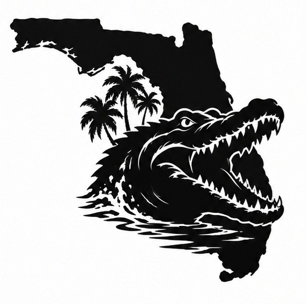 Florida Gator State Vinyl Decal