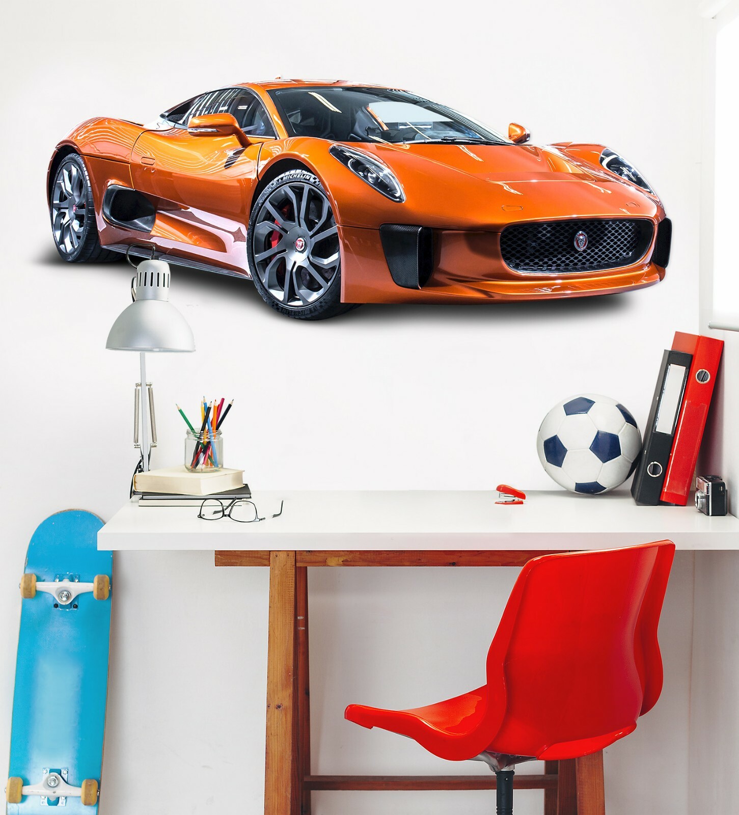 3D Hood Sports Car A001 Car Wallpaper Mural Poster Transport Wall Stickers Zoe