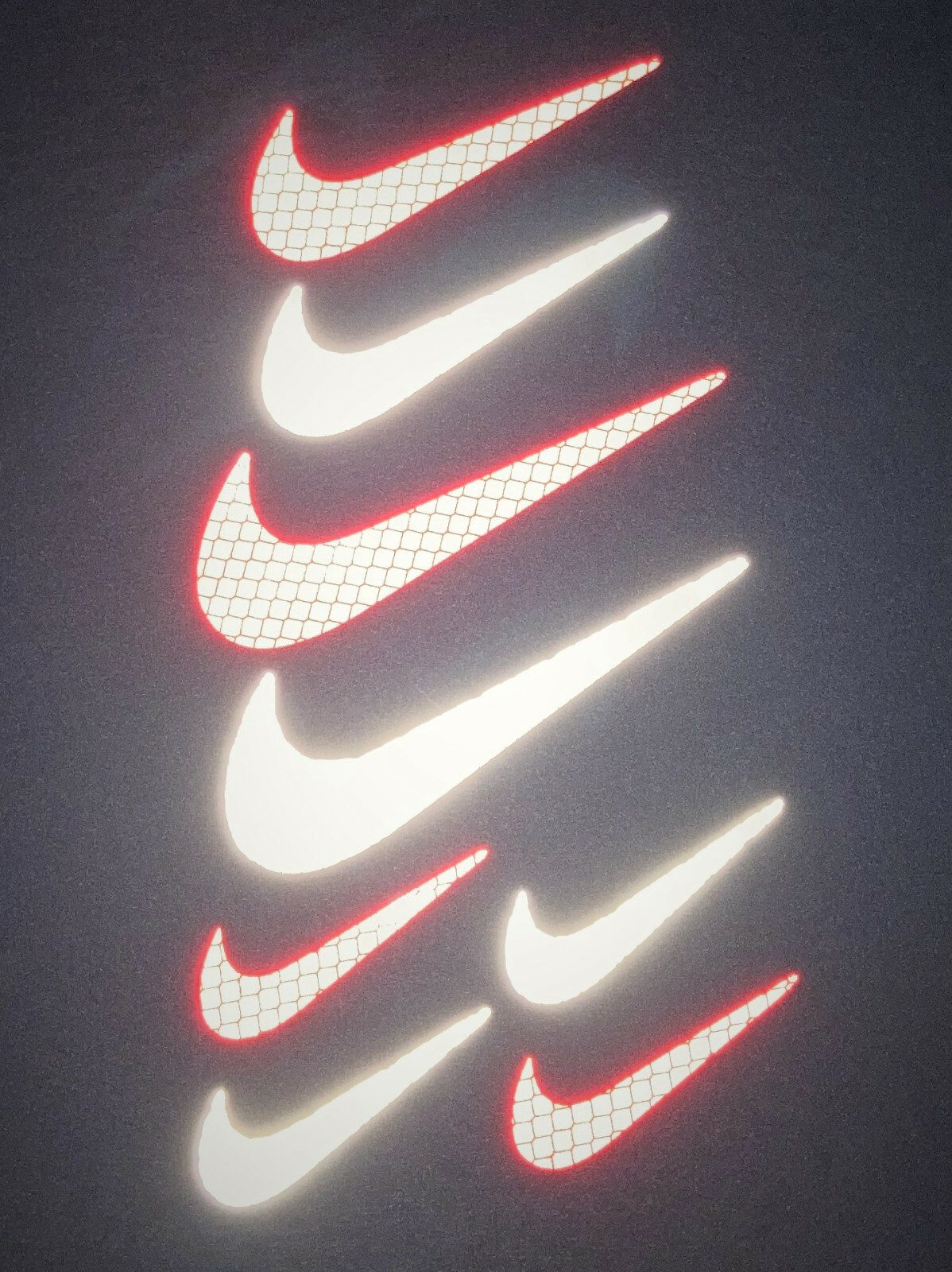 Nike Swoosh Logo Stickers Decals 3M Reflective Reflector Pack Sneakerheads