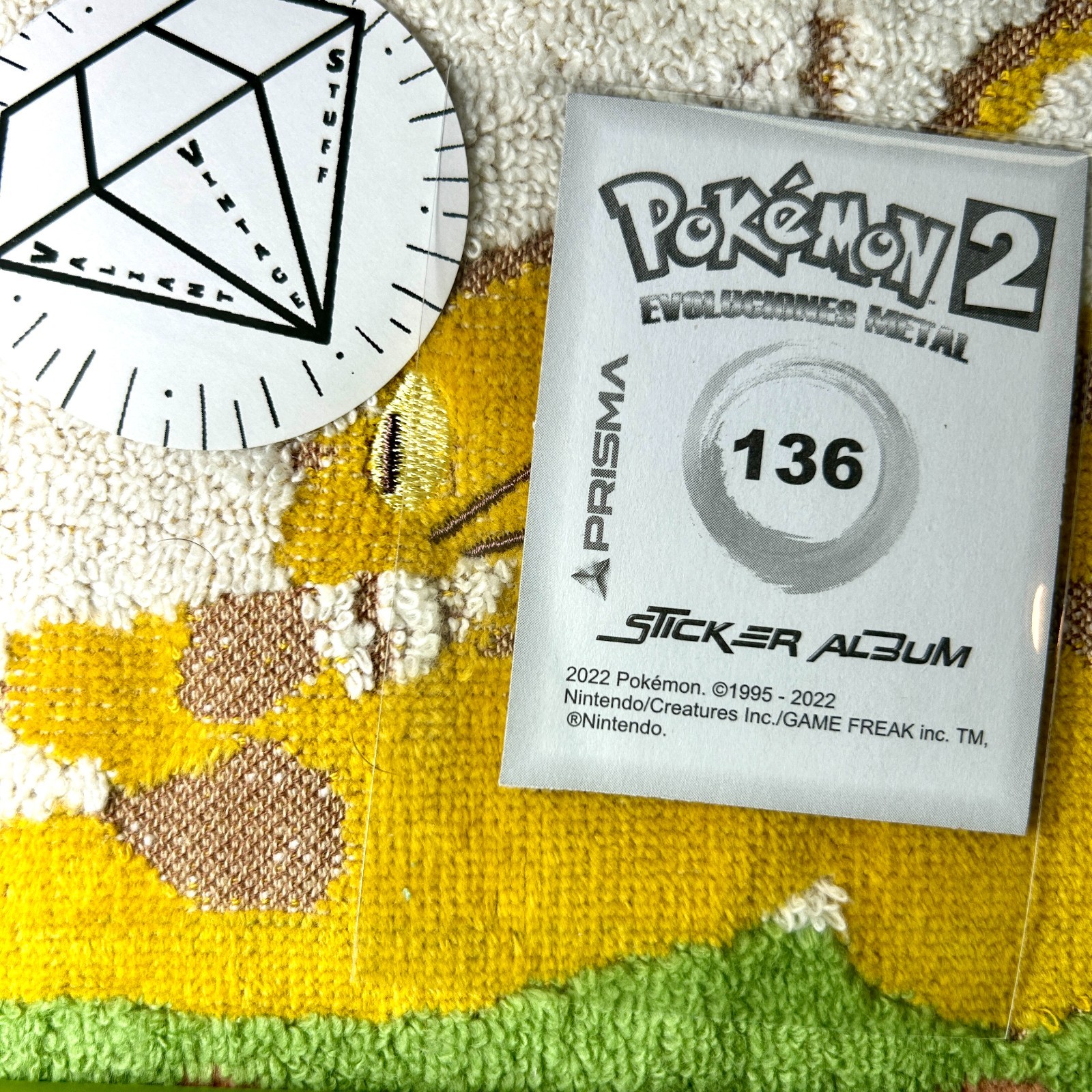 Pokémon Sticker Slakoth 2022 Prisma Sticker Album Official South America Edition