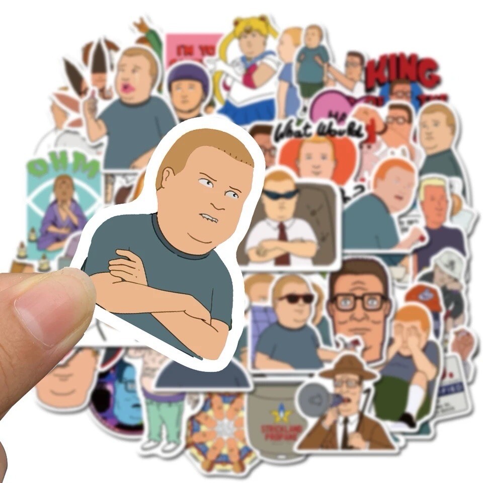 50pk King Of The Hill Stickers Bobby Hill Hank Hill Cartoon Random Funny KOTH50