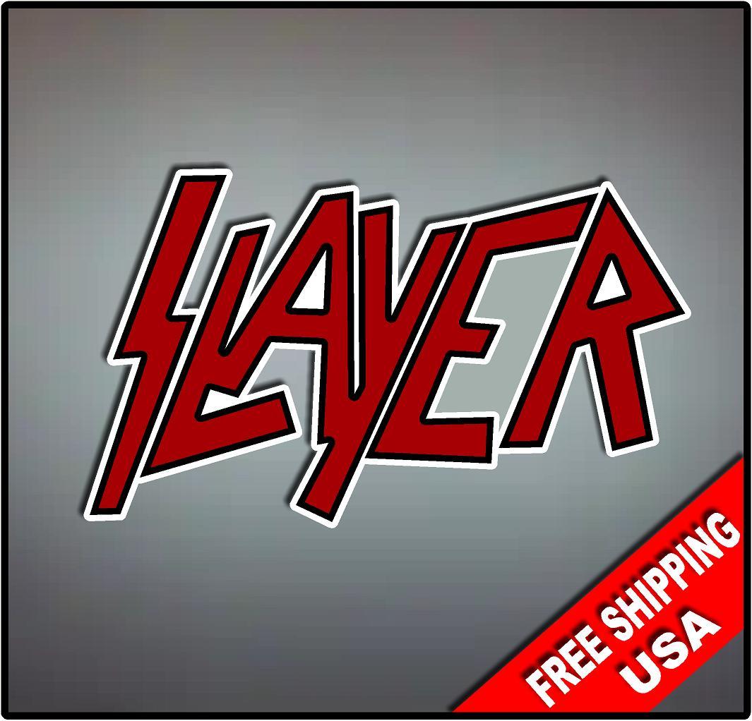 Slayer Vinyl Wall logo Decal Sticker Heavy Metal Rock Band Various Sizes
