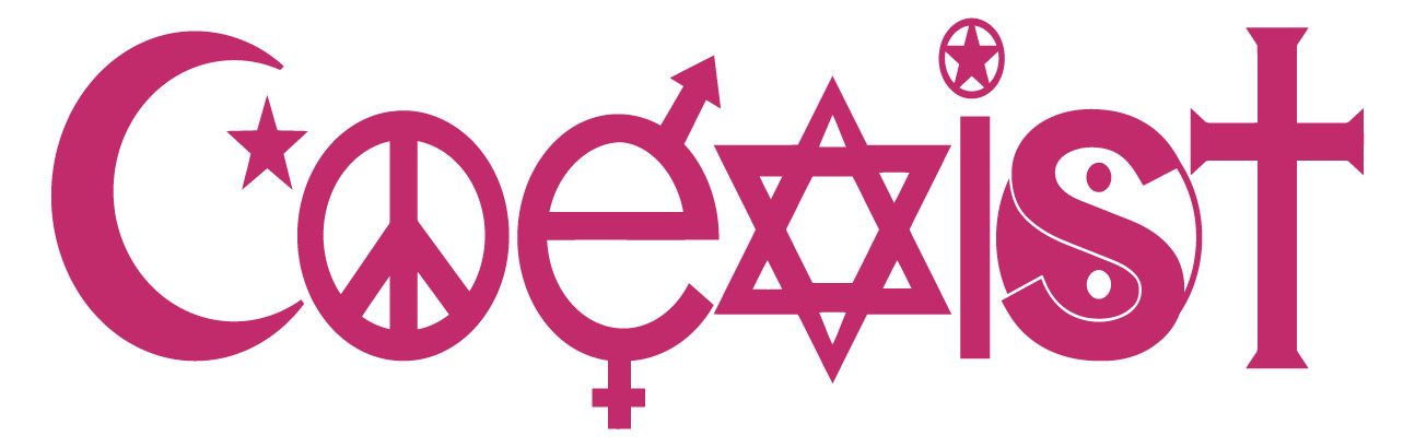 COEXIST Decal Multiple Color Choice's USA Made & Quickly Shipped!