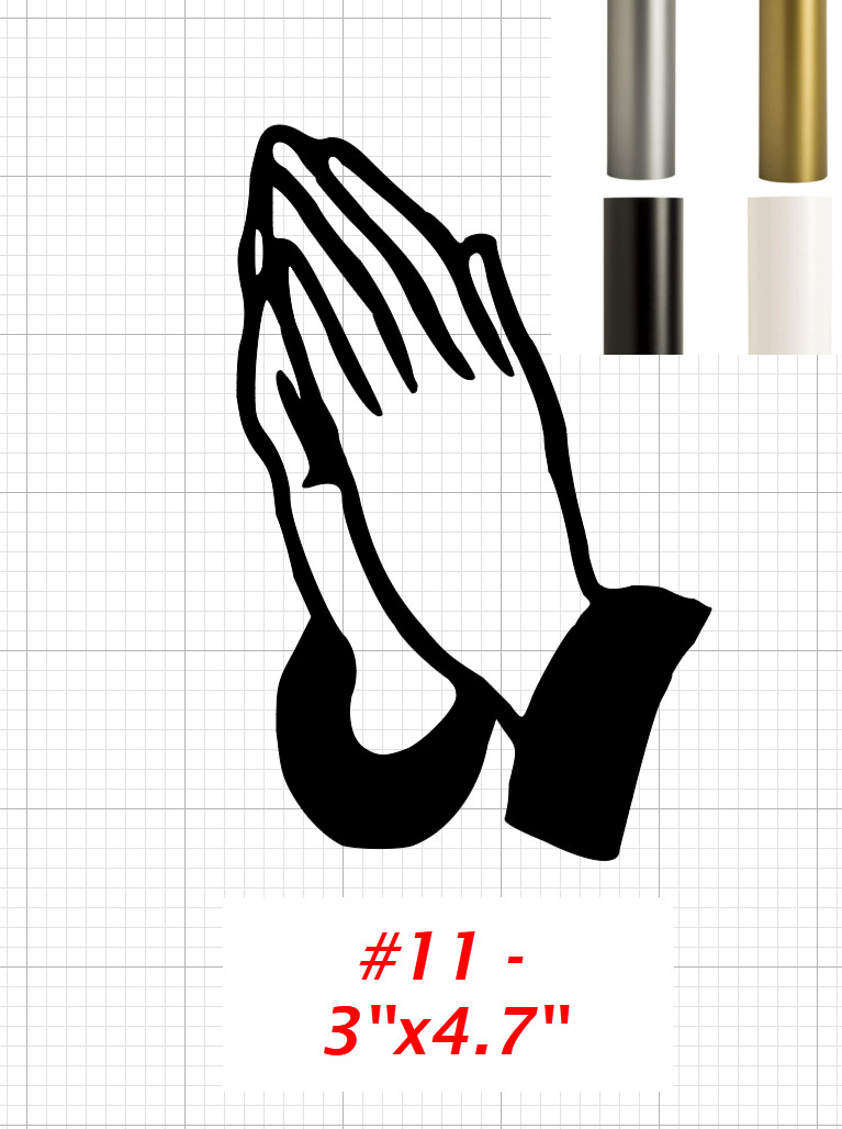 Religious Christian decals – Various designs and sizes – USA seller