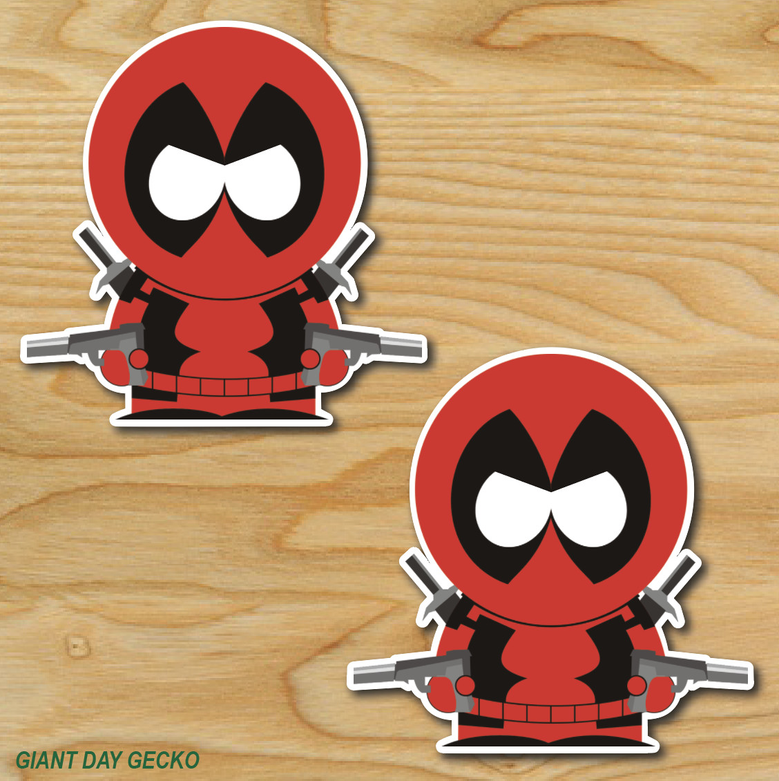 (2) TWO Deadpool Southpark Vinyl Decal Sticker For Car Laptop Skateboard NEW!