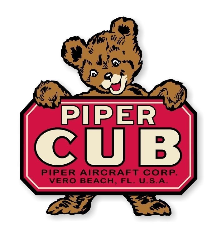 Piper Cub Vintage Piper J-3 Decal Precision Cut Decal