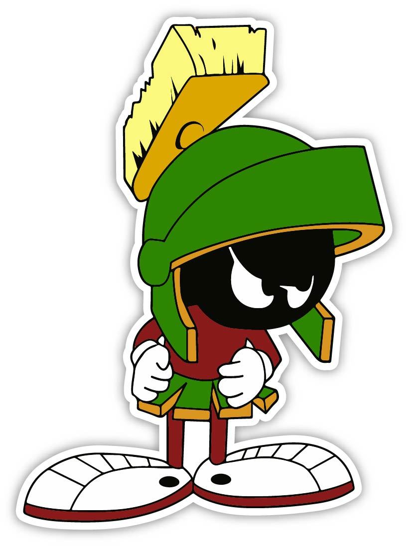 Marvin the Martian Looney Tunes Cartoon Sticker Decal laptop wall car phone