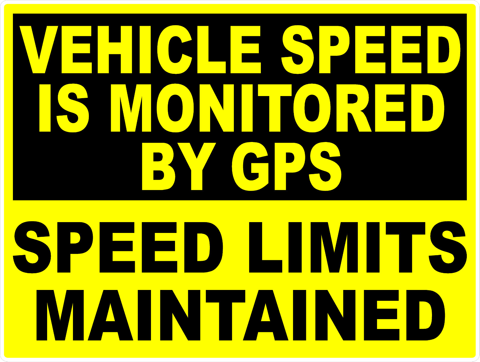 Vehicle Speed Monitored by GPS Decal Multi-Pack