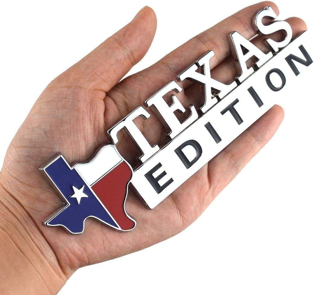 6.5" Weather-Proof Texas Star Flag Emblem Car Sticker – Easy Installation