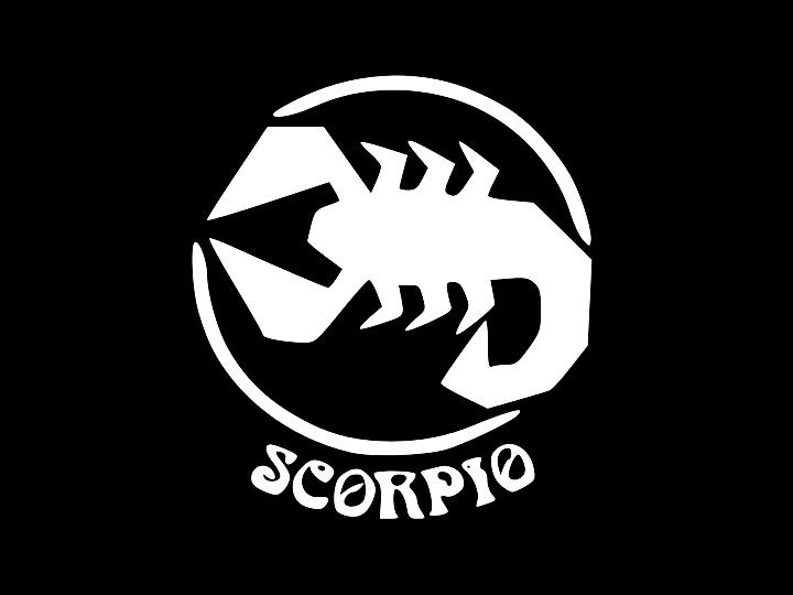 SCORPIO Logo Birth Sign Astrology Zodiac Vinyl Decal Car Sticker CHOOSE SIZE