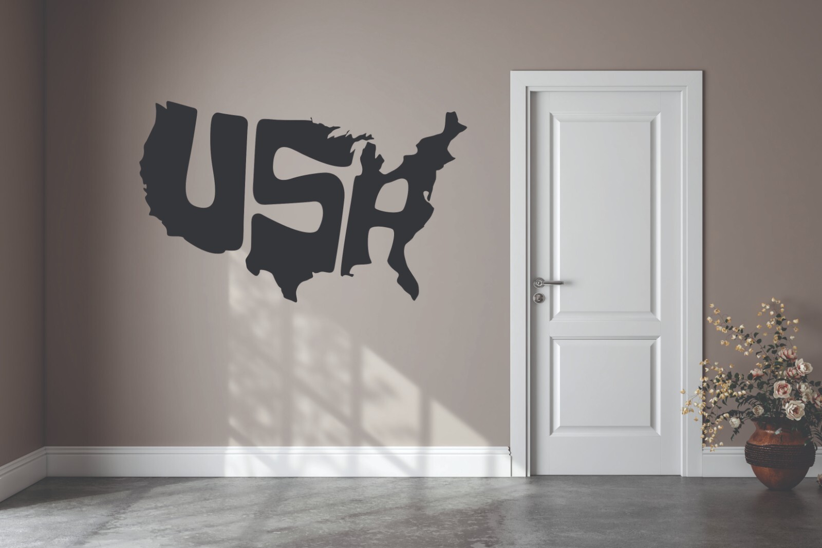 – USA – America Shaped Die Cut Vinyl Decal Graphic Transfer Sticker *35+ Colors*