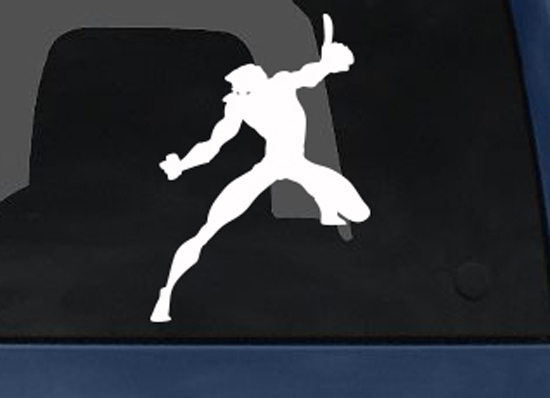 Comic Book Style – Super Hero Silhouette Power Version 5- Car Tablet Vinyl Decal
