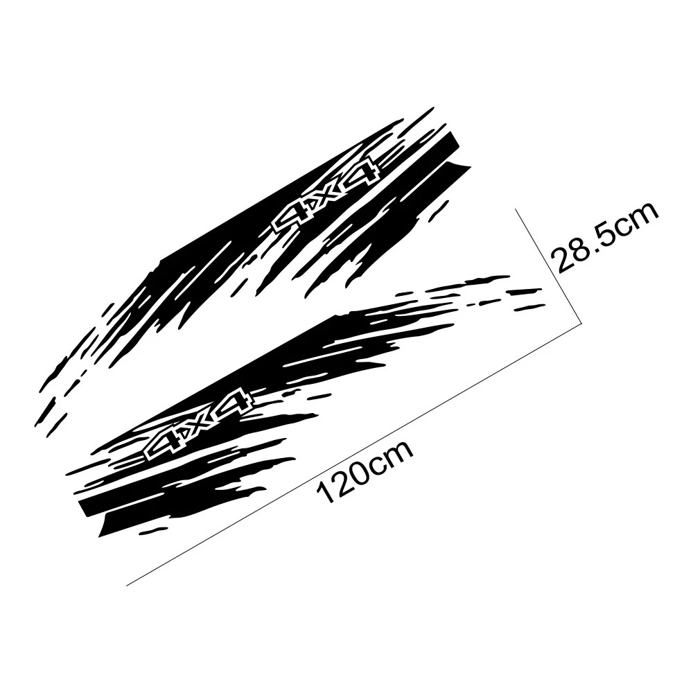 Aftermarket Mudslinger Style Bed Side Decal | Universal Pickup Sticker for F-15