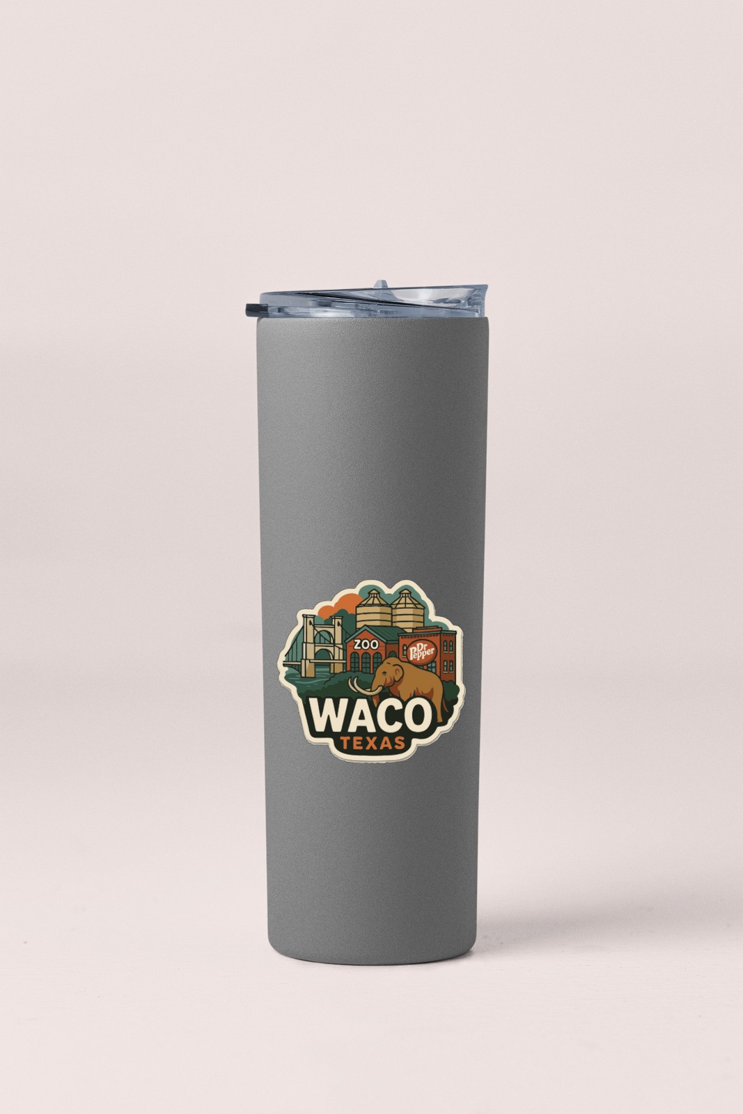 Waco Texas Sticker Decal Vinyl Die-Cut City Skyline Landmark Design