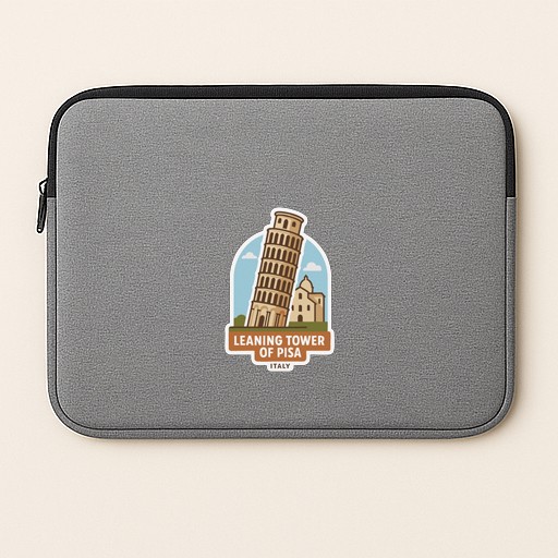 Leaning Tower of Pisa Italy Iron On Heat Transfer Vinyl HTV Die-Cut Symbolic