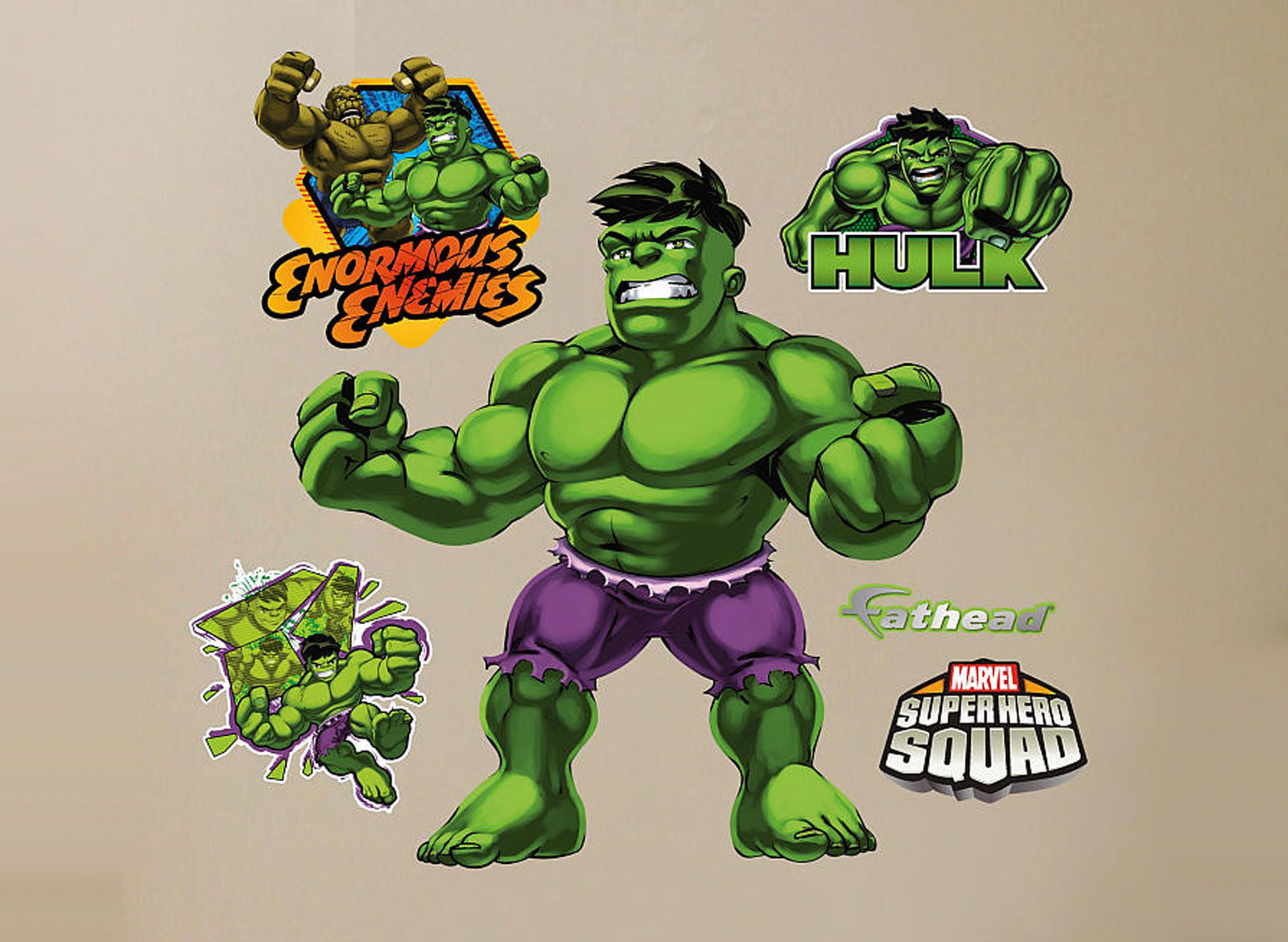 Fathead Super Hero Squad Hulk Marvel Comics Wall Decor Brand New 96-96060