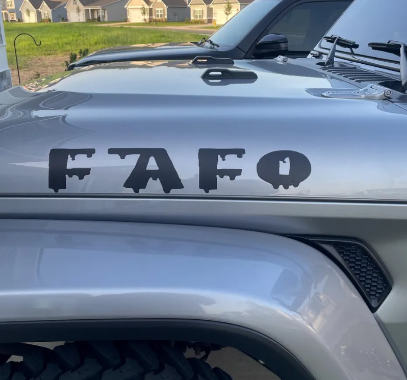 JEEP HOOD DECALS CUSTOM MADE, Truck, or SUV Hood