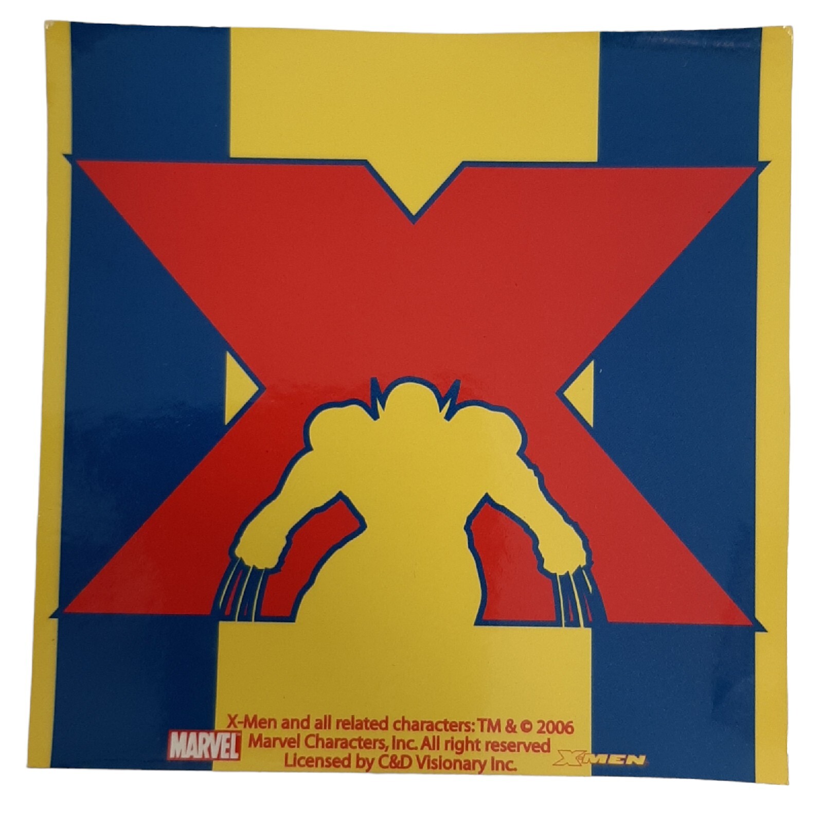 11 Marvel X-men Sticker Lot 4"x4" 9 Square & 2 Round