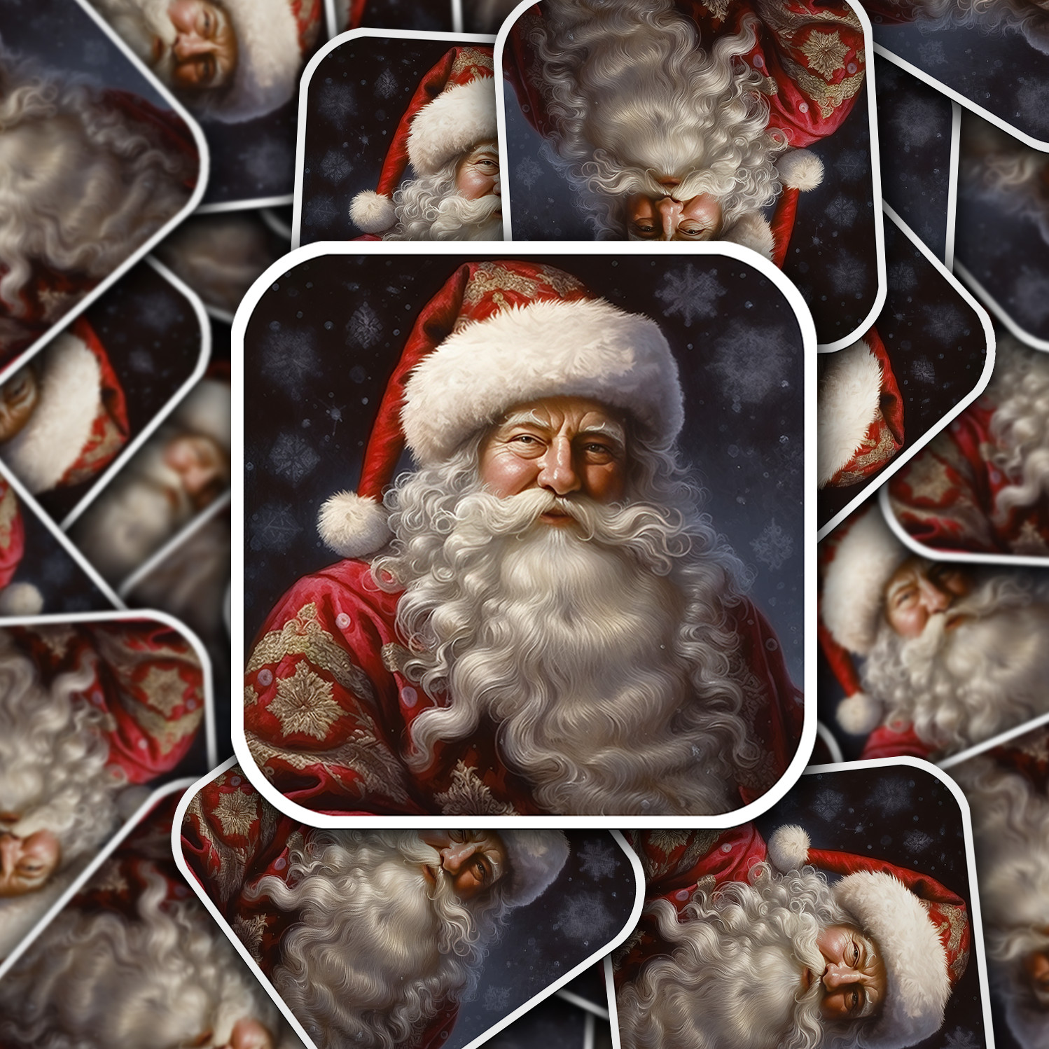Santa Claus Vinyl Sticker – Bring the Magic of Christmas Anywhere