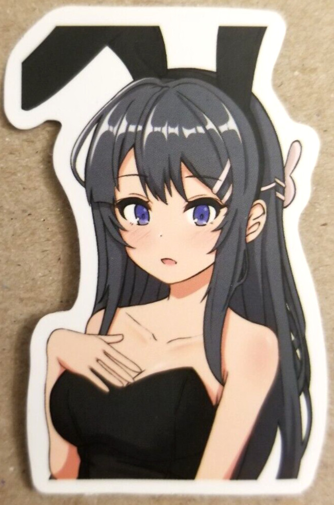 Bunny Girl Sticker Waifu Bunnygirl Rabbit Lingerie Anime Manga Art Pin Up Pinup